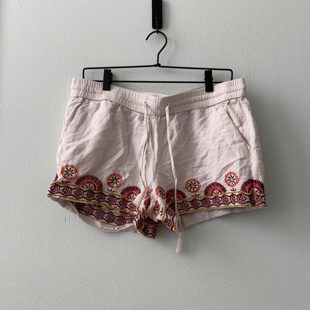 LOFT embroidered shorts